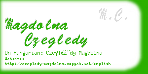 magdolna czegledy business card